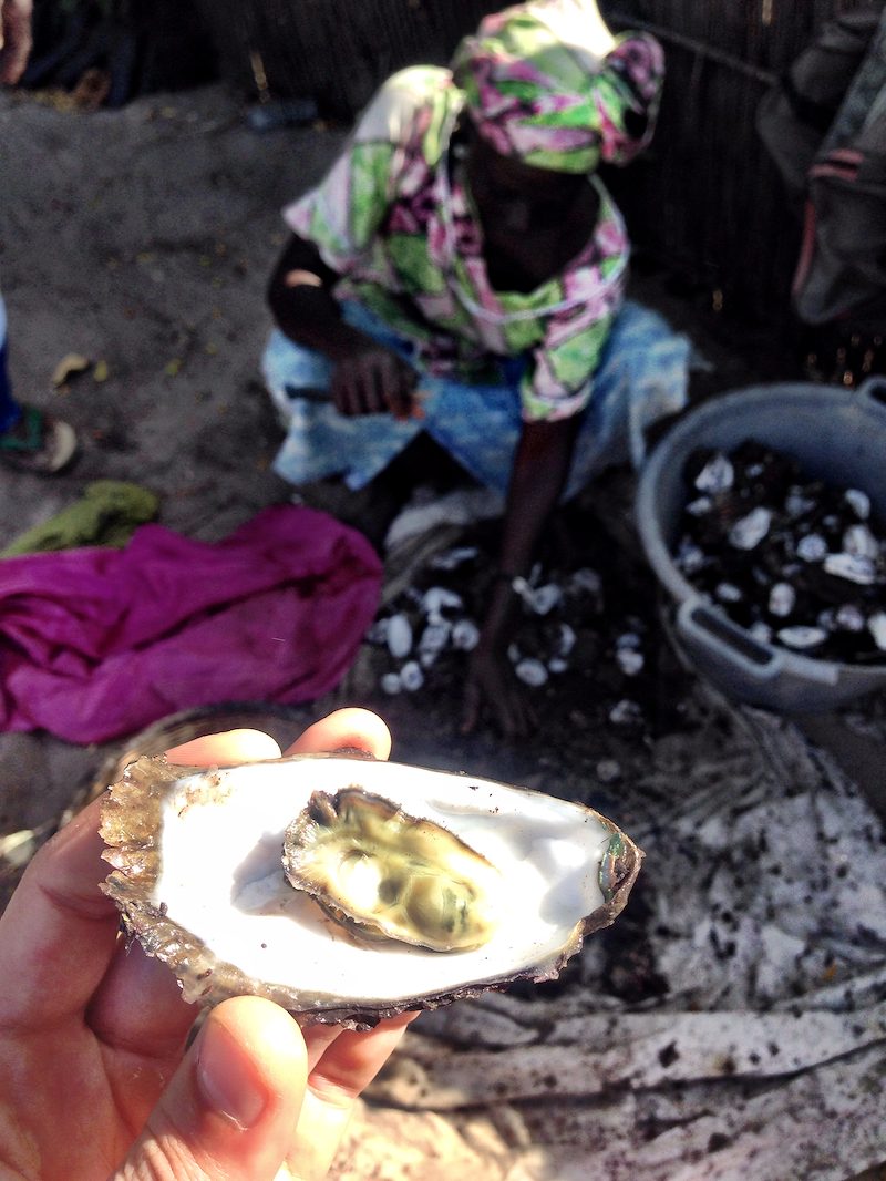 ... oysters cooking