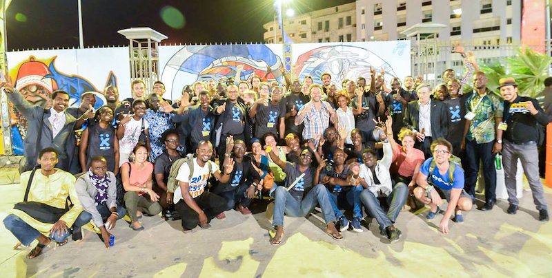 The whole team and participants