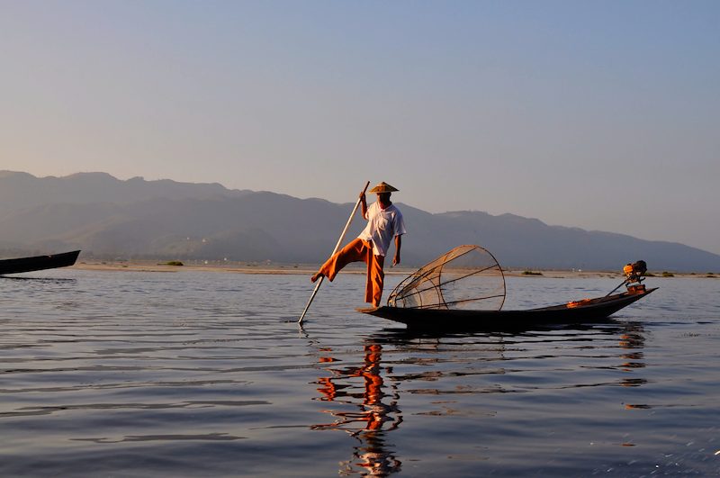 Fisherman on Inle Lake (Myanmar)