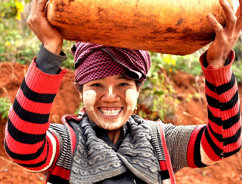 Hard workers in Myanmar